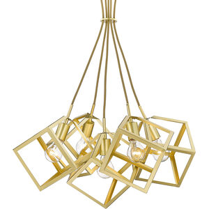 Cassio 5 Light 28 inch Olympic Gold Pendant Ceiling Light
